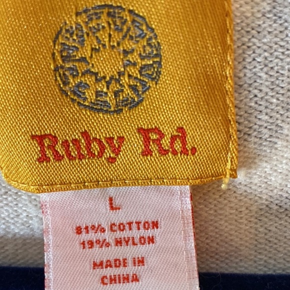 Ruby Rd. Multicolor Abstract Cardigan  size Large  
NWOT - Picture 9 of 11